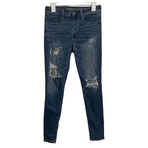 American Eagle Distressed High Waisted Skinny Jeans